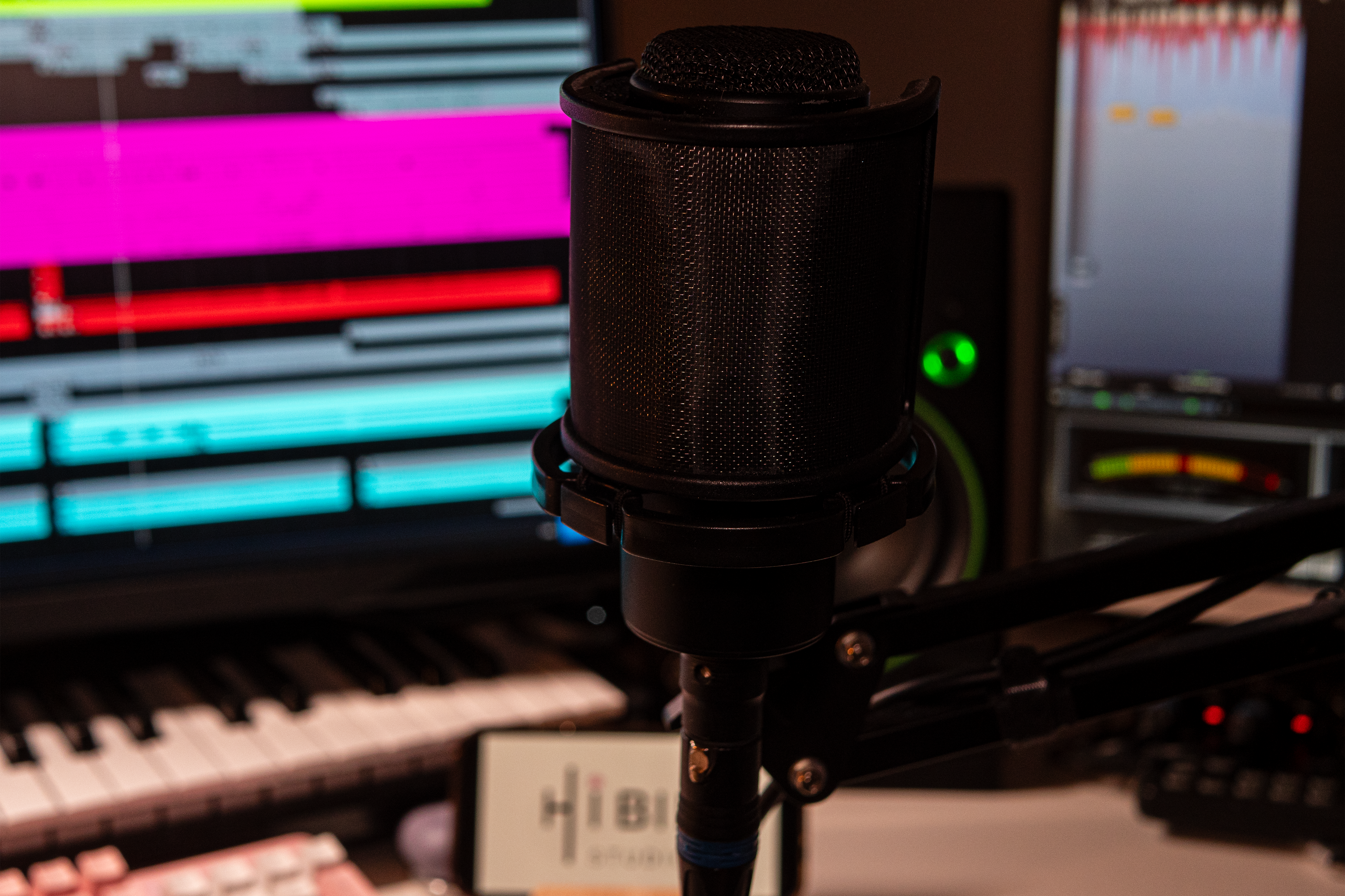The microphone used in HIBIKI studio